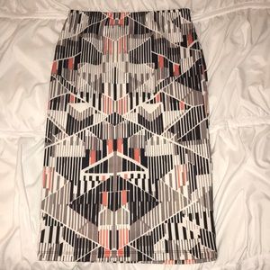 Long Mod Pencil Skirt